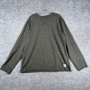 Rugged‎ Elements Durable Utility Shirt Mens XL Green Marled Crew Neck Pullover